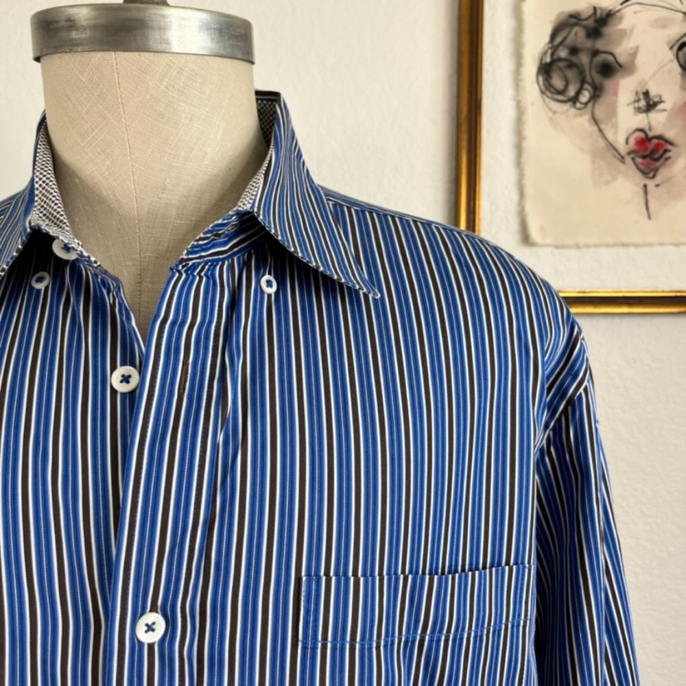 Bugatchi Striped Button Down Shirt